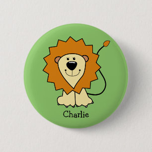 Lion Illustration custom text button