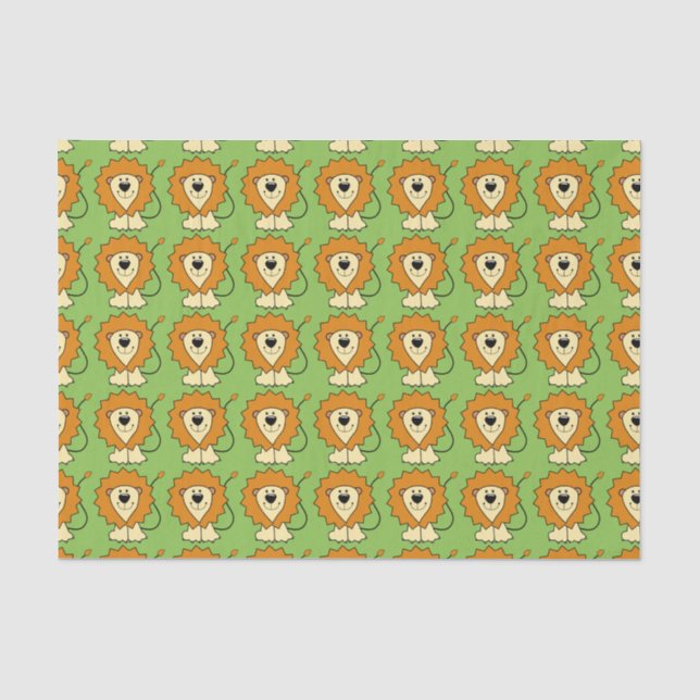 Lion Illustration tissue paper (Front)