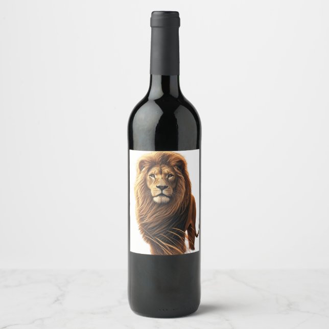 Lion image wine label (Front)