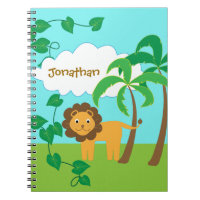 Lion in Jungle with Palm Trees Personalised
