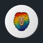 Lion in Rainbow Colours 7.5 Cm Round Badge<br><div class="desc">This design is the perfect gift for a birthday,  Christmas and other celebrations. It is suitable for women,  men and kids.</div>