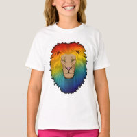 Lion in Rainbow Colours
