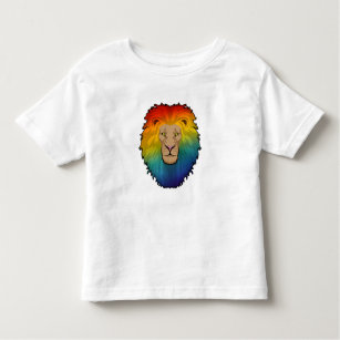 Lion in Rainbow Colours Toddler T-Shirt