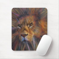 Lion in the Gallery Mousepad