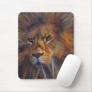 Lion in the Gallery Mousepad