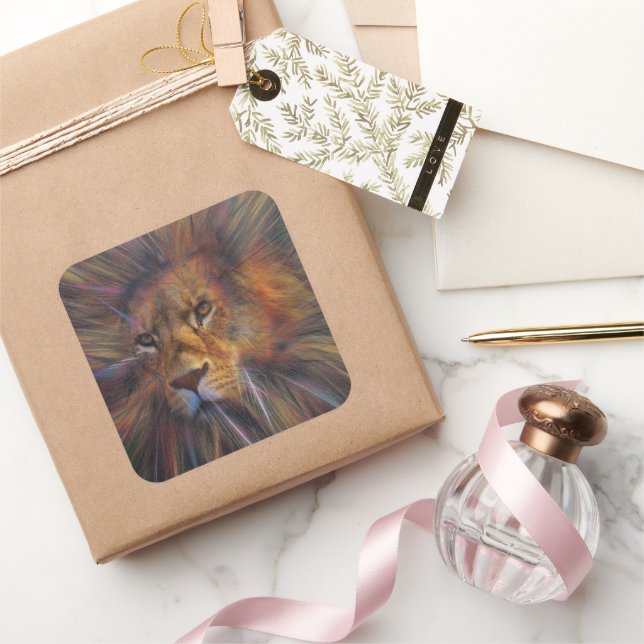 Lion in the Gallery Sticker (Gifting)