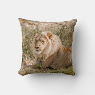 LION IN THE GRASS CUSHION