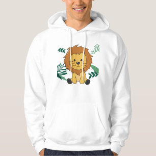 Lion In The Jungle Cute Animals For Kids Lions Hoodie