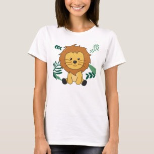 Lion In The Jungle Cute Animals For Kids Lions T-Shirt