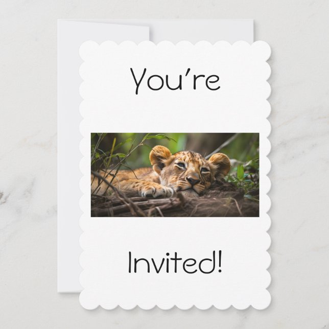 Lion Invitation (Front)