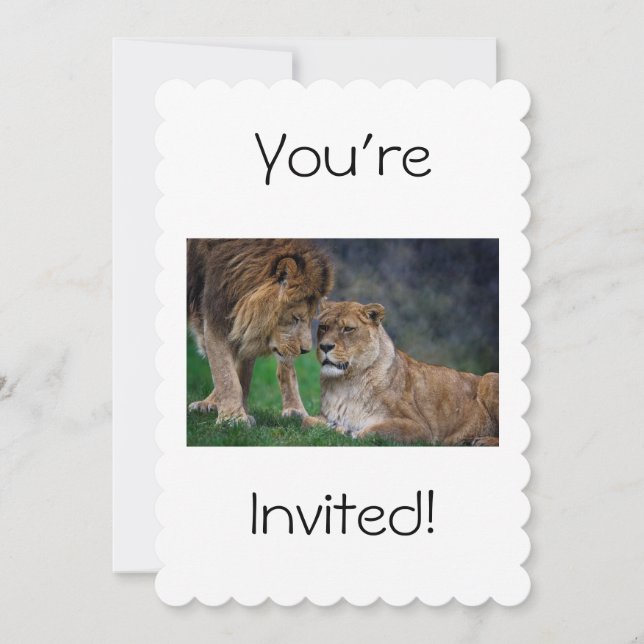 Lion Invitation (Front)