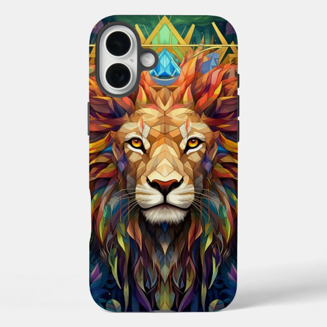 Lion iPhone 16 Case  (Back)