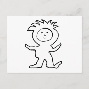 Lion Jammies Kid Postcard