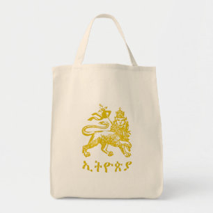Lion Judah Haile Selassie I Jah Rastafari HIM Tote Bag