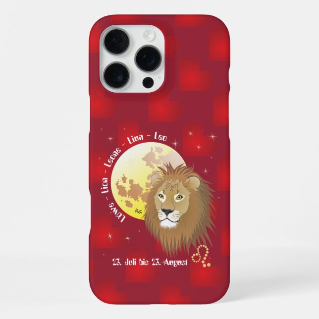 Lion July 23 to August 22 iPhone Cases (Back)