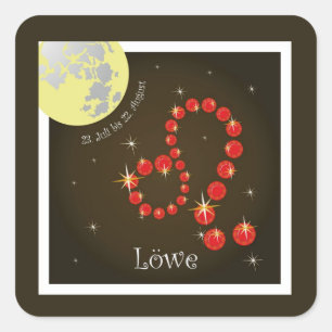 lion July 23 to August 22 sticker