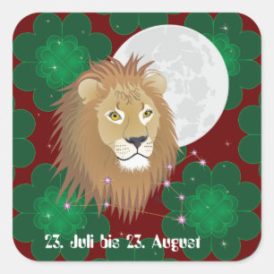 lion July 23 to August 22 sticker