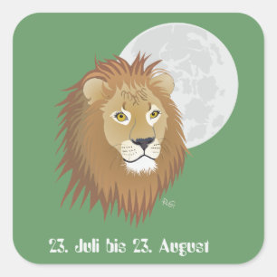 lion July 23 to August 22 sticker