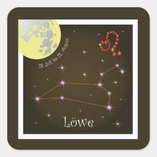 lion July 23 to August 22 sticker