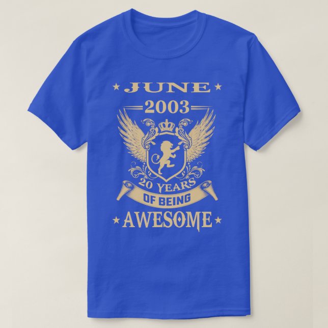 Lion June 2003 Limited Edition 20 Years Of Being A T-Shirt (Design Front)