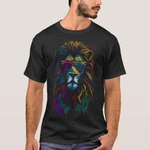 Lion Juneteenth Cool Black History African America T-Shirt