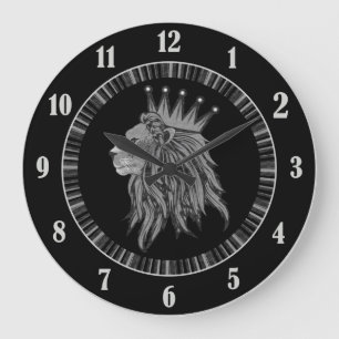 Lion - Jungle King Large Clock