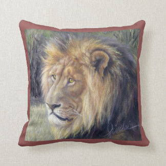 Lion King and Queen 16" x 16" Throw Pillow