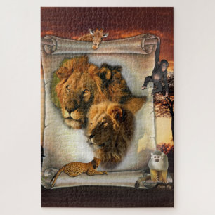 Lion King and Queen Jigsaw Puzzle