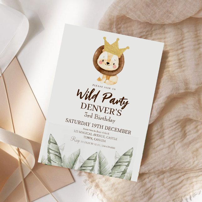 Lion King Birthday Party Invite (Creator Uploaded)