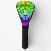 Lion King Golf Head Cover in Abstract Colours!
