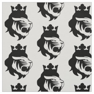 Lion king head fabric