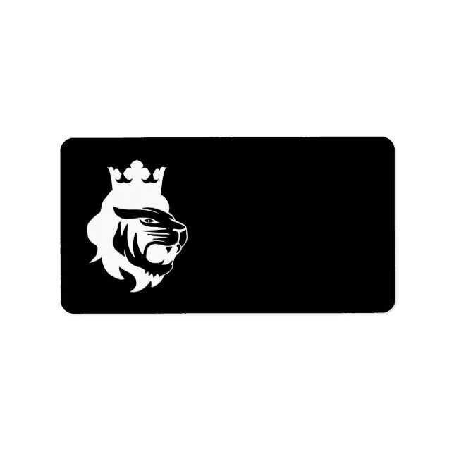 Lion king head label (Front)