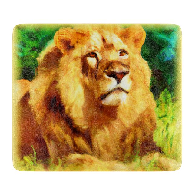 Lion King In The Forest. Buy Now Cutting Board (Front)