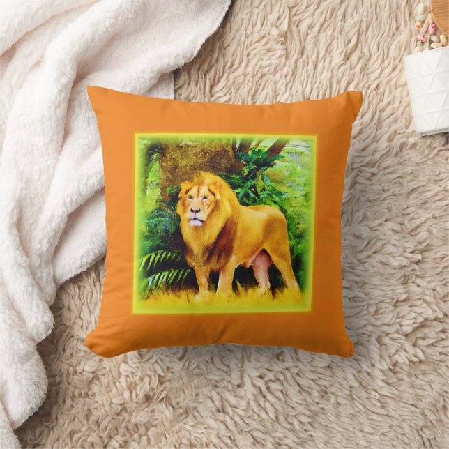 Lion King In The Jungle. Buy Now Cushion (Blanket)