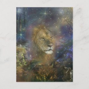 Lion King of Jungle Beasts Postcard