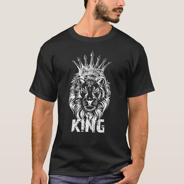 Lion King Of The Animals Chef Boss Herscher Mighty T-Shirt (Front)