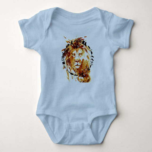 Lion King Of The Jungle Baby Bodysuit (Front)