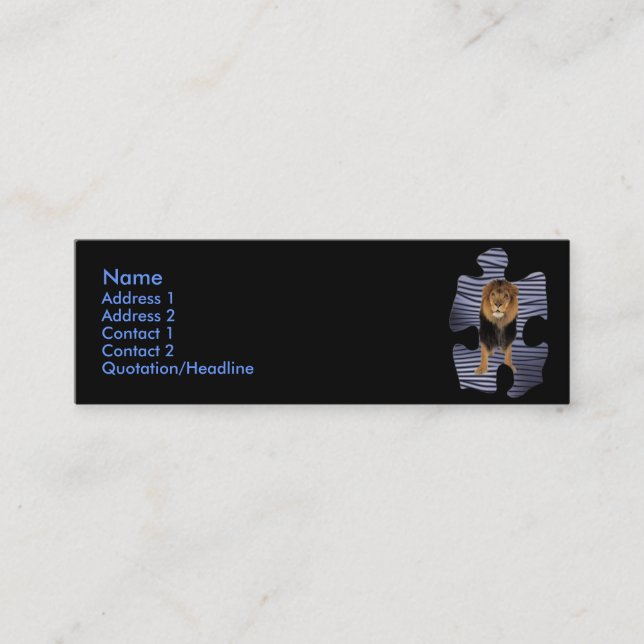Lion King Profile Card (Front)