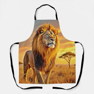 Lion King Savanna Sunset Design Apron