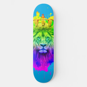 Lion King Skateboard Deck in Abstract Colours!