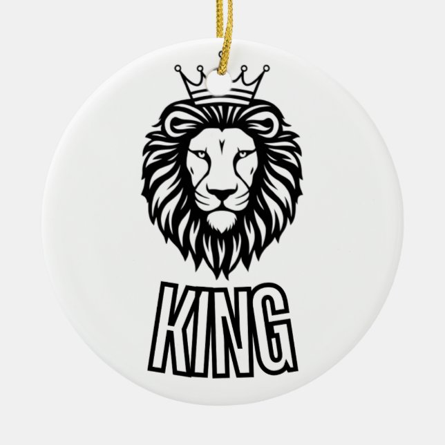 lion king T-shirt Ceramic Ornament (Front)