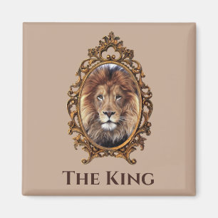 Lion king vintage mens magnet