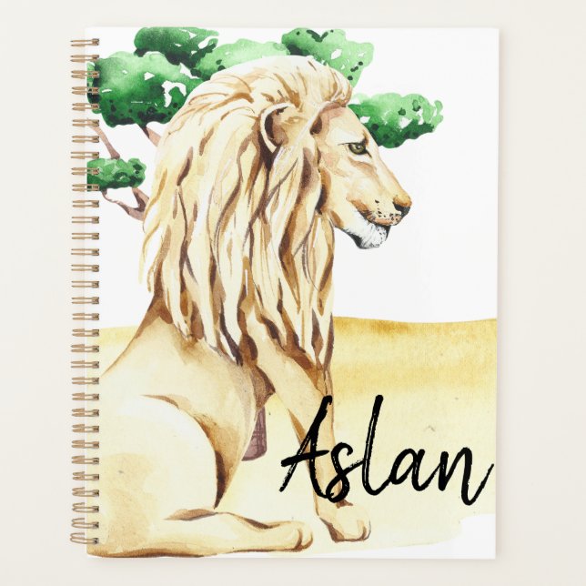 Lion 🦁 King with personalisation options. Planner (Front)