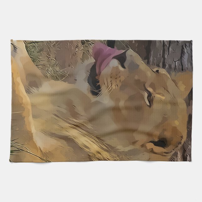 Lion Kitchen towel (Horizontal)