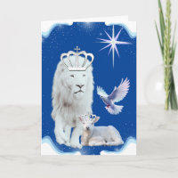 Lion & Lamb Christmas Greeting