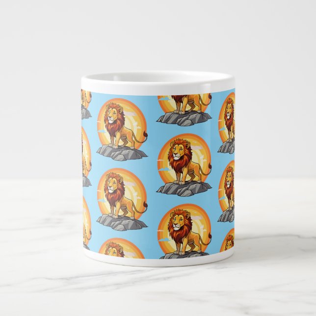 Lion Large Coffee Mug (Front)