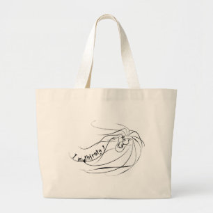 lion large tote bag