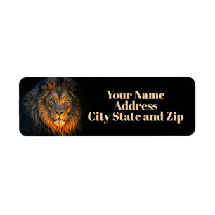 Lion Leo Return Address Labels