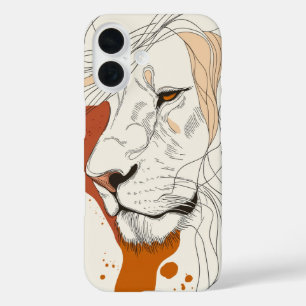 Lion Line Majesty iPhone 16 Case
