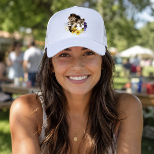 Lion Lioness Floral Green  Trucker Hat